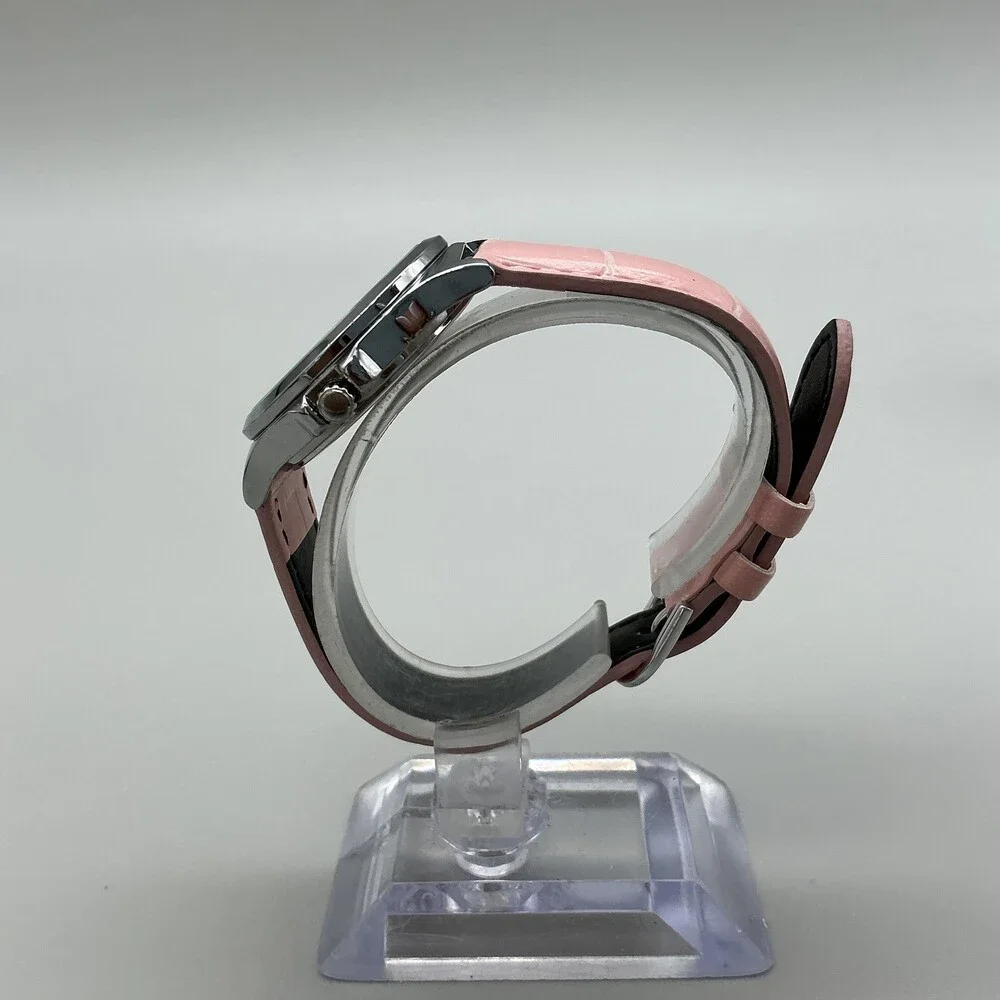 Casio LTP-V300 Womens Watch 32mm Pink Dial Silver Tone Day Date New Battery